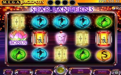 Mega Jackpots Star Lanterns Screenshot