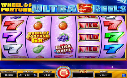 Wheel of Fortune Ultra  5 Reels Screenshot